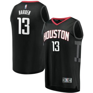 Camiseta James Harden 13 Houston Rockets Statement Edition Negro Hombre